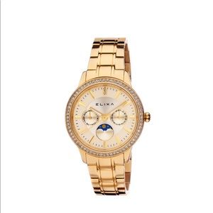 Gold + rhinestone Women’s watch